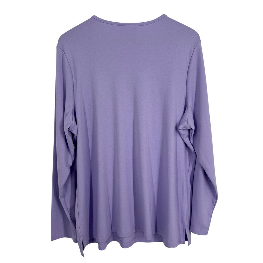 New Nwot Quacker Factory Plus Size 1x Purple Ange… - image 6